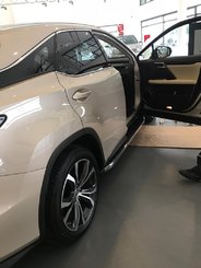 Бічні підніжки BlackLine (2 шт) для Lexus RX 2016↗ мм.
