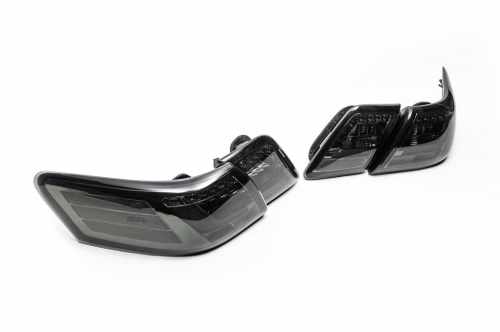 Задні ліхтарі Toyota Camry XV40 2006-2011, LED, чорні, GBT (2 шт)