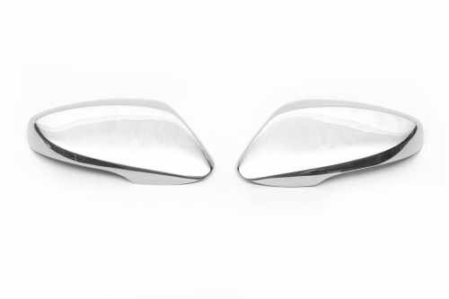 Накладки на дзеркала Hyundai I-30 2012-2017, нержавіюча сталь, Carmos (2 шт)