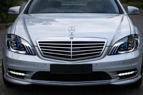 Фары рестайлинг Mercedes S-class W221 2005-2013, дизайн Maybach X222, GBT