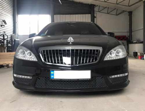 Решетка радиатора Maybach V2 Mercedes S-class W221 2009-2013, GBT