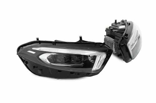 Передние фары Multibeam Mercedes A-class W177 2018-2022, GBT (2 шт)