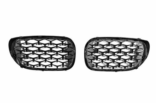 Ніздрі Diamond Black (чорний глянець) BMW 7 серія G11/G12 2016-2019, GBT