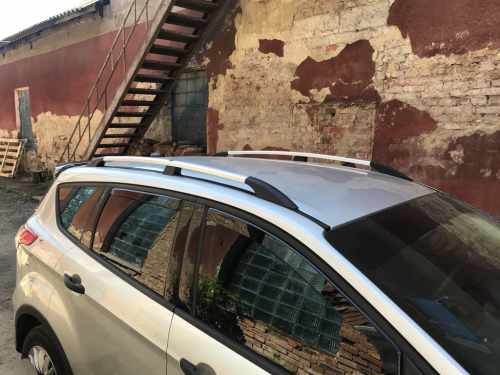 Рейлінги Ford Kuga/Escape Mk2 2013-2019, хромовані, турецький дизайн, DDU (2 шт)