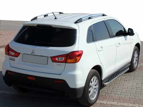 Бокові пороги BlackLine (2 шт, алюміній) для Citroen C-4 Aircross