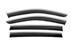 Вітровики Volkswagen ID.6 2021+, з хромованим молдингом, Niken Luxury (4 шт)