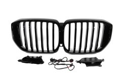 Ноздри 1 Bar LED (черный глянец) BMW X5 G05 2019-2022, GBT