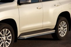 Бокові труби BB004 Toyota Land Cruiser Prado 120 2002-2009, нержавіюча сталь, CAN (2 шт)