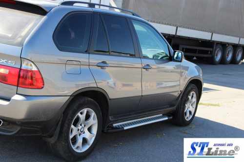 Бокові труби BMW X5 E53 1999-2006, нержавіюча сталь, CAN (2 шт)