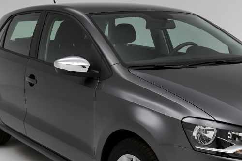 Накладки на дзеркала Volkswagen Polo 2010-2017, нержавіюча сталь, Carmos (2 шт)
