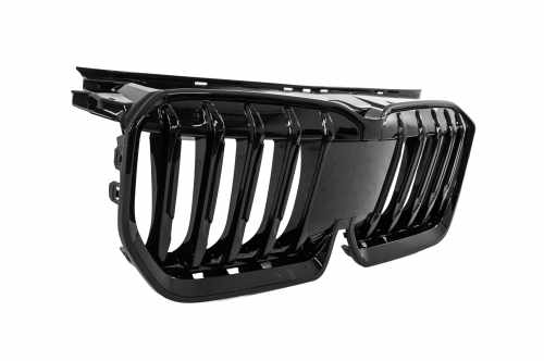 Решітка Ніздрі 1 Смуга (чорний глянець) BMW X1/iX1 (U11) 2022+, GBT