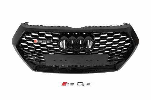 Передняя решетка RSQ-Style Audi Q5 2017-2020, черная, GT Tuning