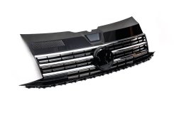 Передняя решетка с хромированной полосой (под эмблему) Volkswagen T6 2015-2024, GBT