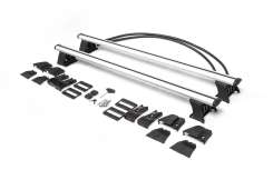 Багажник на гладкий дах Erkul Asaf V4 Ford Fusion Hatchback 2002-2012, сірий, 120 см (2 шт)