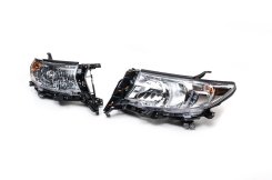Передняя фара правая, рефлекторная, Toyota Land Cruiser Prado 150 2017+, 1234 Upgrade