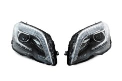 Передние светодиодные фары Mercedes GLK class X204 2012-2015, GBT (2 шт)