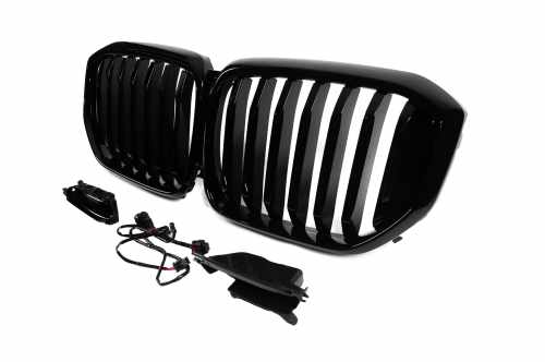 Ніздрі 1 Bar LED (чорний глянець) BMW X5 G05 2019-2022, GBT