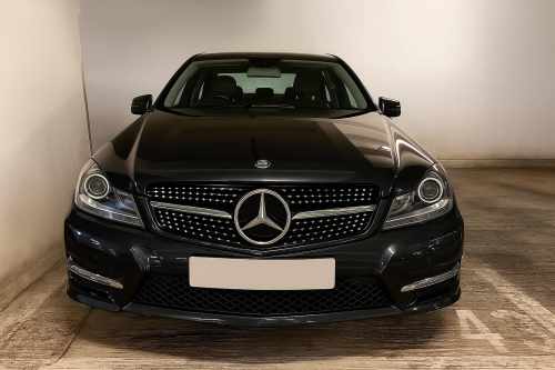 Передняя решетка Diamond Silver Mercedes C-class W204 2007-2015, Cixtai