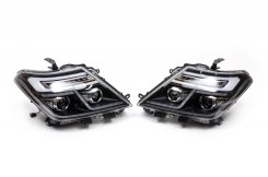 Передні фари 2010-2020 Nissan Patrol Y62 2010-2024 / Armada 2016-2024, 2 лінзи, 1234 Upgrade