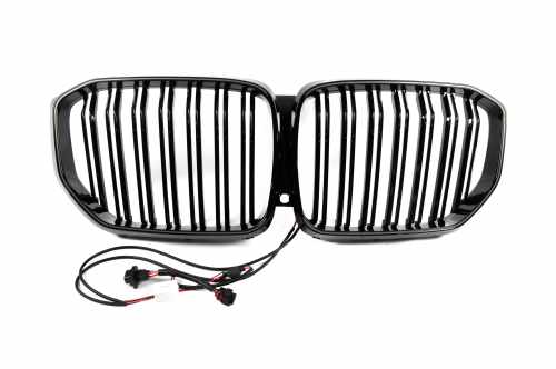 Ніздрі BMW M-Look LED (чорний глянець) BMW X5 G05 2019-2022, GBT
