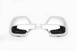 Накладки на дзеркала Citroen Berlingo 2008-2018 / Peugeot Partner Tepee 2008-2018 / Jumpy/Dispatch 2017+ та ін., хромований ABS-пластик, Carmos (2 шт)