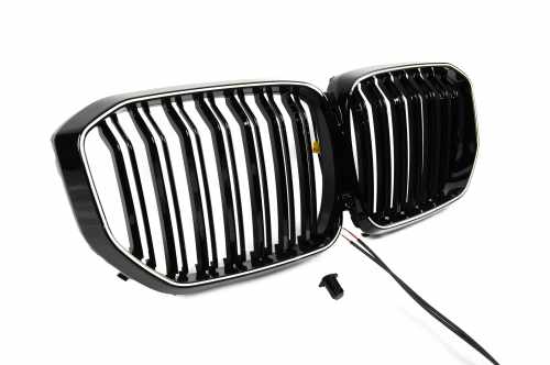 Ніздрі BMW M-Look LED (чорний глянець) BMW X5 G05 2019-2022, GBT