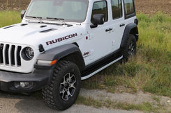 Бічні пороги Tayga Grey (2 шт., Алюміній) для Jeep Wrangler 2018↗ мм.