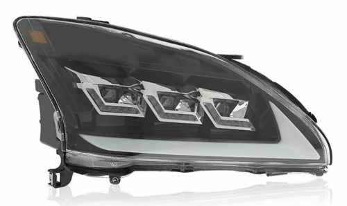 Передние фары Full LED черные CZ для Lexus RX350 2003+