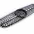 Передняя решетка Diamond Silver Mercedes C-class W203 2000-2007, Cixtai — фото 4