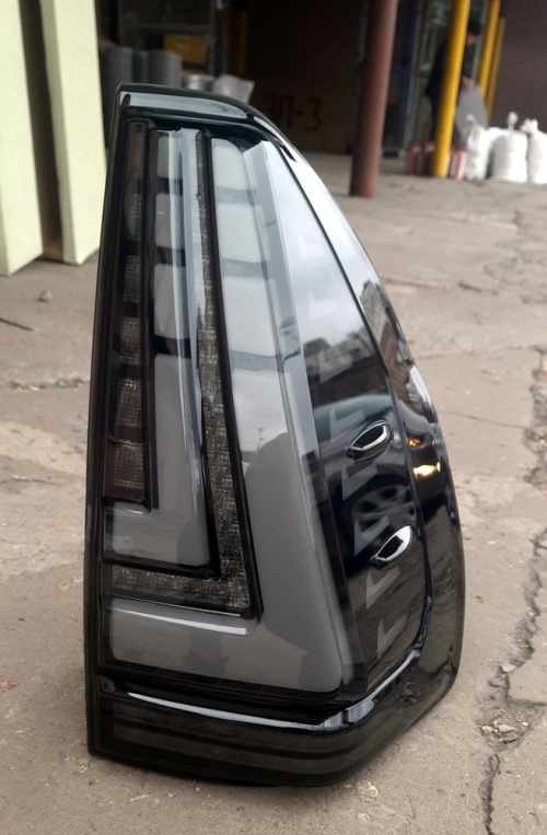 Задні ліхтарі чорні стиль Lexus ZW для Toyota Prado 120 2003+