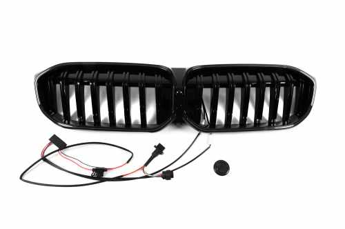 Ніздрі 1-Bar LED (чорний глянець) BMW 3 серія G20/G21 2022+, GBT