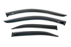 Вітровики Toyota Camry 2006-2011, USA, з хромованим молдингом, HIC (4 шт)