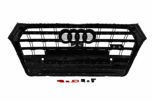 Передня решітка радіатора SQ-Style Audi Q5 2017-2020, чорна, GT Tuning