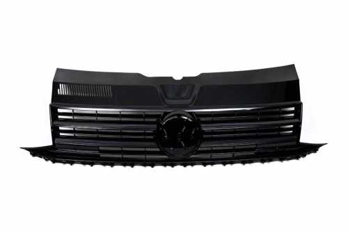 Передняя решетка Черный глянец (под эмблему) Volkswagen T6 2015-2024, GBT