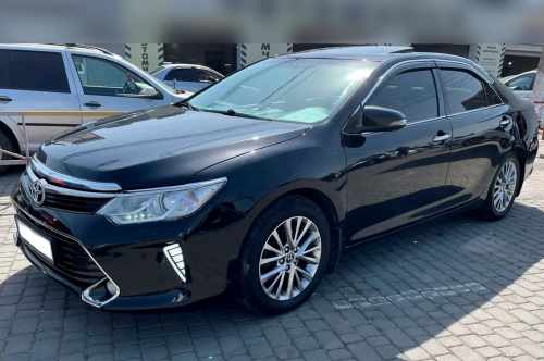 Вітровики Toyota Camry 2011-2017, з хромованим молдингом, HIC (4 шт)
