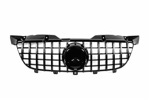 Передня Решітка GT Panamericana чорна Mercedes Sprinter W906 2006-2013, Cixtai