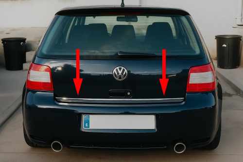 Накладки на ручки дверей Volkswagen Golf 4 1997-2006, нержавіюча сталь, Carmos