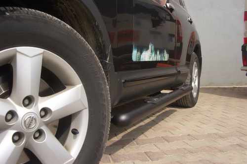Бокові труби Nissan Qashqai 2007-2014, чорні, нержавіюча сталь, CAN (2 шт)