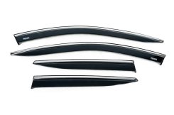 Вітровики Hyundai Kona SX2 2023+, з хромованим молдингом, Niken (4 шт)