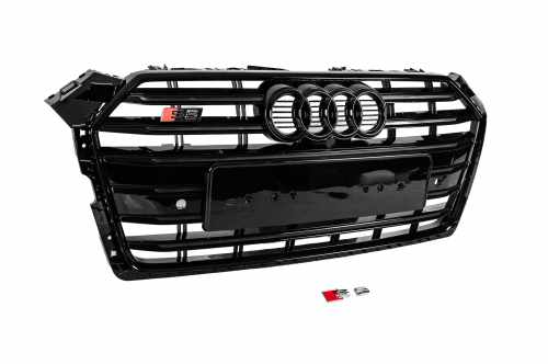 Передня решітка радіатора S-Style Audi A5 2016-2019, чорна, GT Tuning