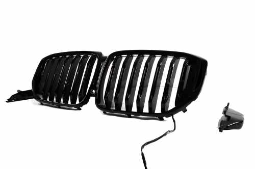 Ніздрі 1 Bar LED (чорний глянець) BMW X5 G05 2019-2022, GBT