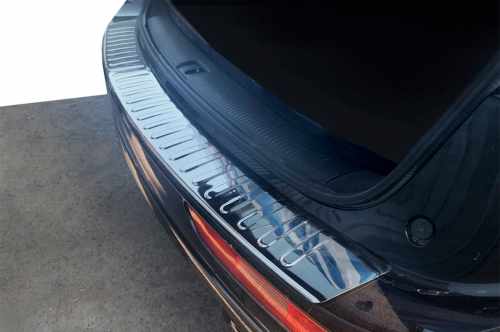 Накладка на задній бампер Audi Q5 2008-2017, нержавіюча сталь, Carmos