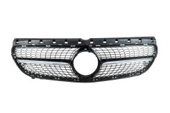 Передняя решетка радиатора Diamond Black Mercedes B-class W246 2015-2018, Cixtai