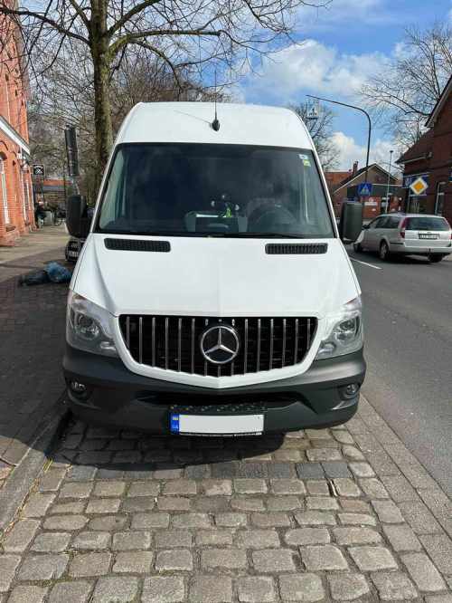 Передня решітка GT Panamericana Хром Mercedes Sprinter W906 2013-2018, Cixtai