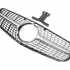 Передняя решетка Diamond Silver Mercedes C-class W204 2007-2015, Cixtai — фото 5