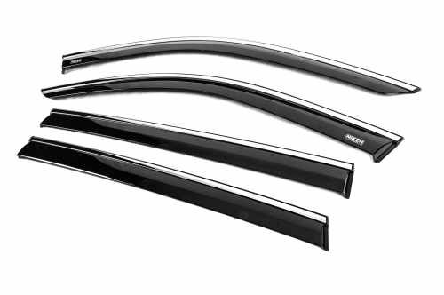 Вітровики Skywell ET5/Skyworth EV6 2021+, з хромованим молдингом, Niken (4 шт)