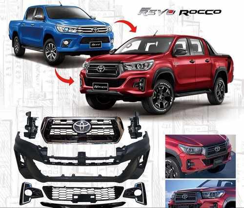 Передній бампер Rocco для Toyota Hilux 2015↗ мм.