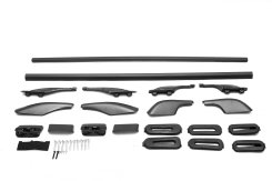Рейлінги Toyota Land Cruiser 100 1998-2007, сірі, оригінальний дизайн, Cixtai (2 шт)