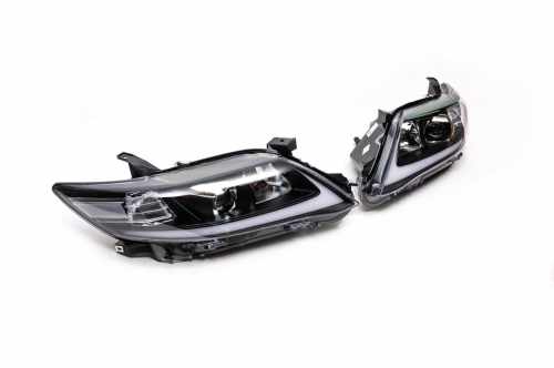 Передние фары LED Toyota Camry XV40 2006-2011, рестайлинг, GBT (2 шт)