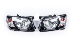 Передние фары Safari Black Nissan Patrol Y61 2004-2008, GBT (2 шт)